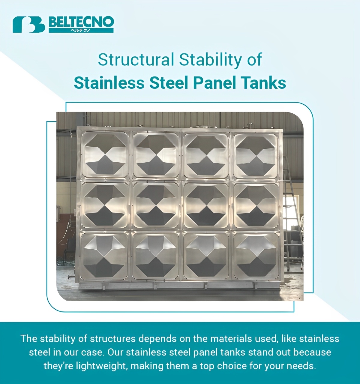 An image showing Stainless Steel Panel Tanks